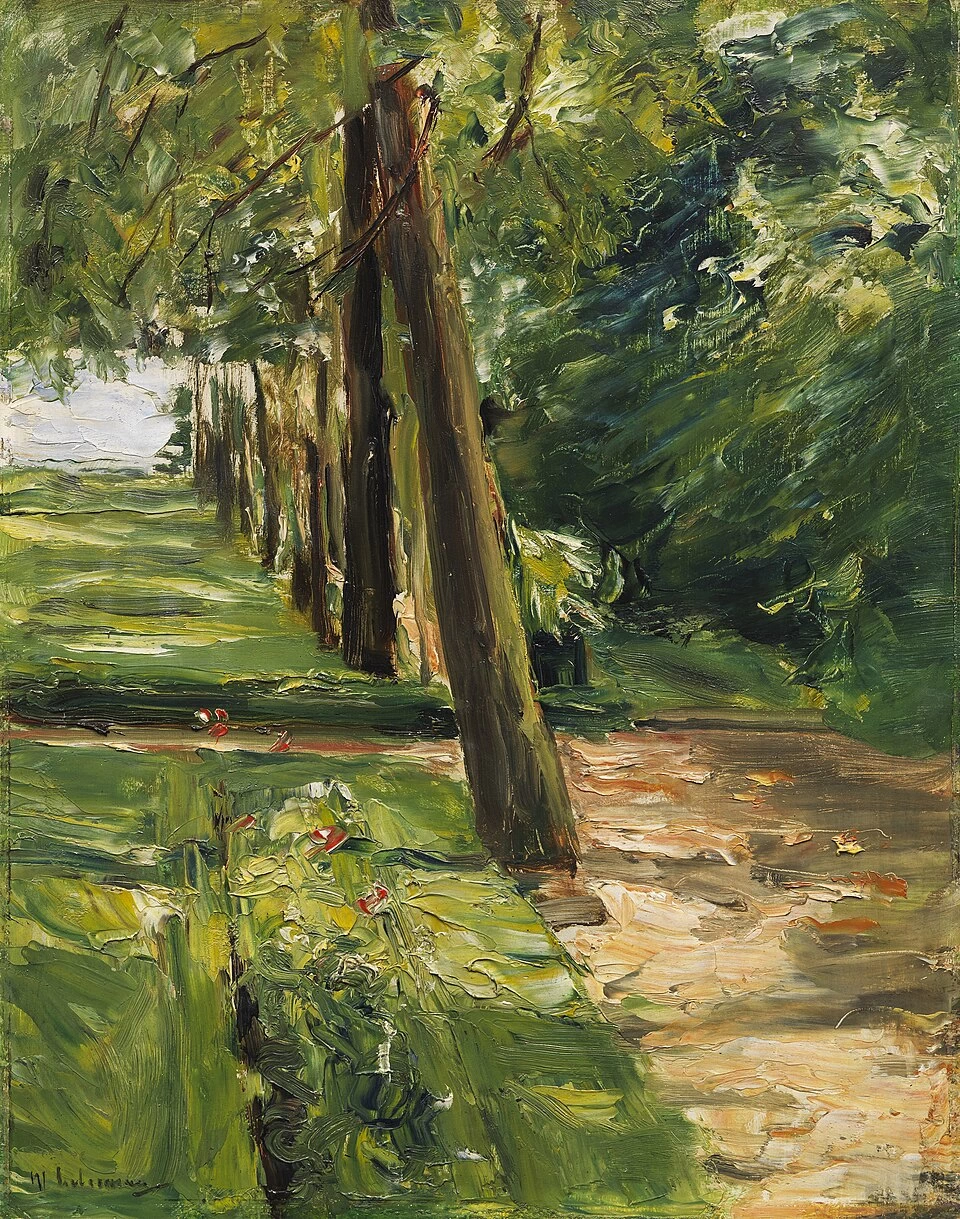 Il viale di betulle nel giardino di Wannsee